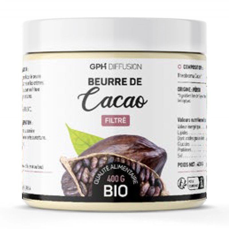 Beurre de cacao BIO, naturel en vrac